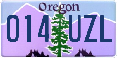 OR license plate 014UZL