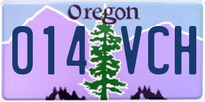 OR license plate 014VCH