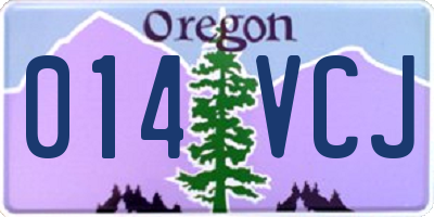 OR license plate 014VCJ
