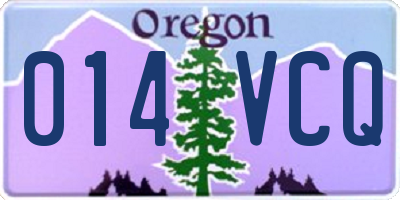 OR license plate 014VCQ