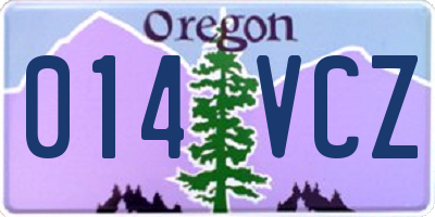 OR license plate 014VCZ