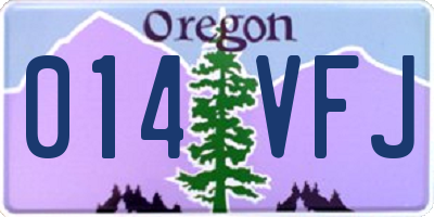 OR license plate 014VFJ