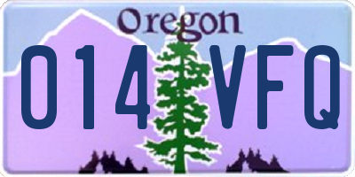 OR license plate 014VFQ