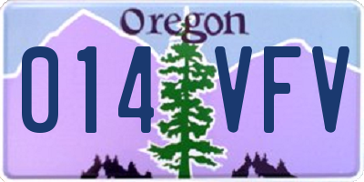 OR license plate 014VFV