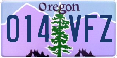 OR license plate 014VFZ