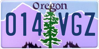 OR license plate 014VGZ