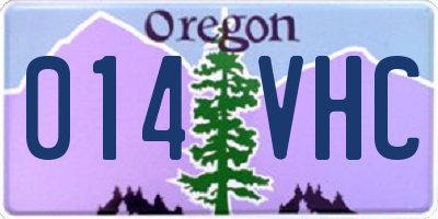 OR license plate 014VHC