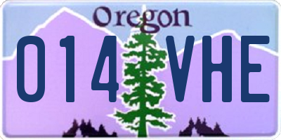 OR license plate 014VHE
