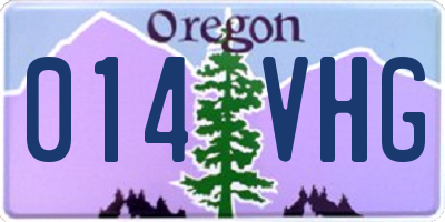 OR license plate 014VHG