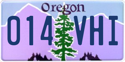 OR license plate 014VHI
