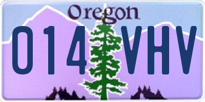 OR license plate 014VHV