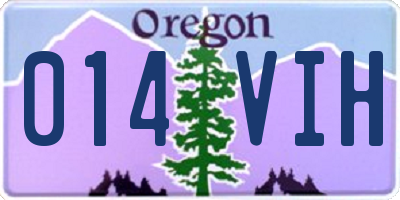 OR license plate 014VIH