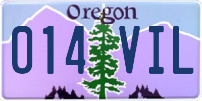 OR license plate 014VIL