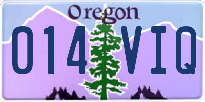 OR license plate 014VIQ