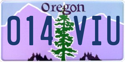 OR license plate 014VIU