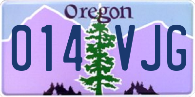 OR license plate 014VJG