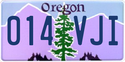 OR license plate 014VJI