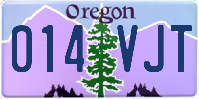 OR license plate 014VJT