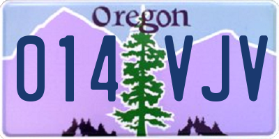 OR license plate 014VJV