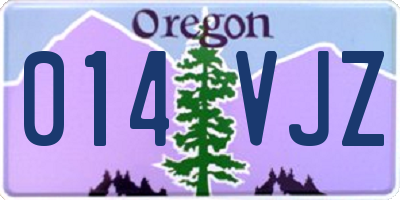 OR license plate 014VJZ