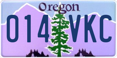 OR license plate 014VKC
