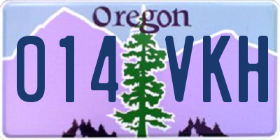 OR license plate 014VKH