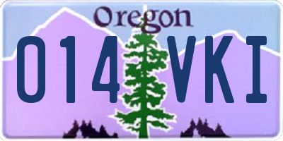 OR license plate 014VKI