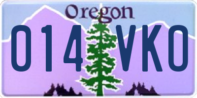 OR license plate 014VKO