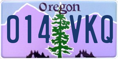 OR license plate 014VKQ