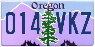 OR license plate 014VKZ