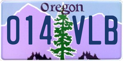 OR license plate 014VLB