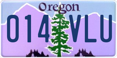 OR license plate 014VLU