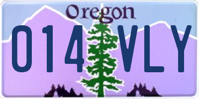 OR license plate 014VLY