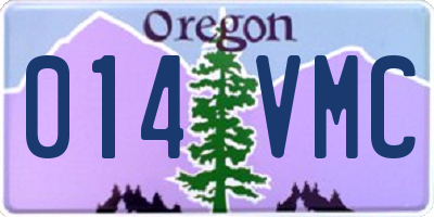 OR license plate 014VMC