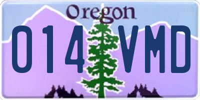 OR license plate 014VMD