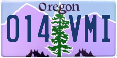 OR license plate 014VMI