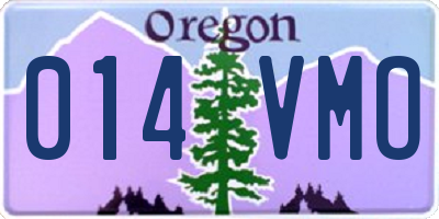 OR license plate 014VMO