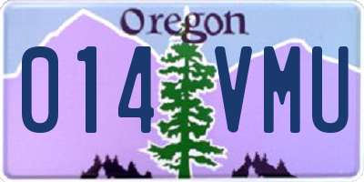 OR license plate 014VMU