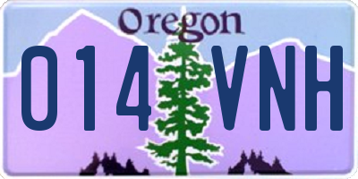 OR license plate 014VNH