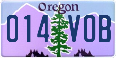 OR license plate 014VOB