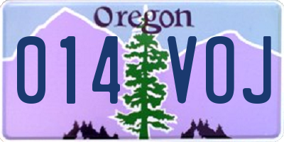 OR license plate 014VOJ