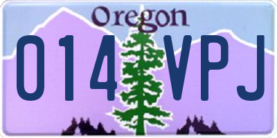 OR license plate 014VPJ