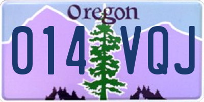 OR license plate 014VQJ