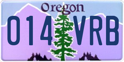 OR license plate 014VRB