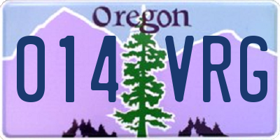 OR license plate 014VRG