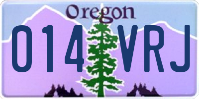 OR license plate 014VRJ