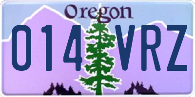OR license plate 014VRZ
