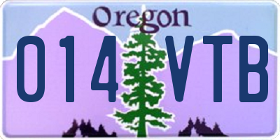 OR license plate 014VTB