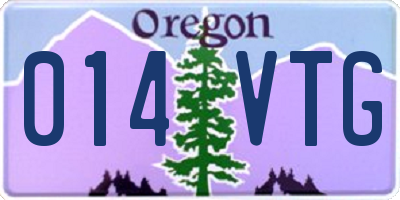OR license plate 014VTG