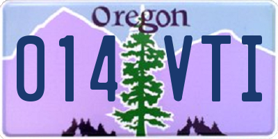 OR license plate 014VTI